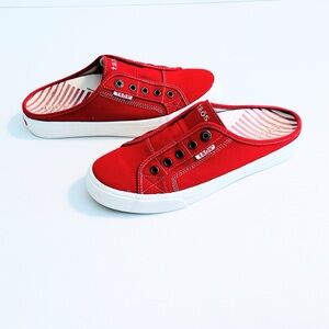 Taos EZ Soul Sneaker/Slides, Size 9.5, Red & White
